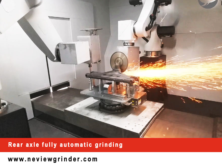 Rectificado totalmente automático del eje trasero